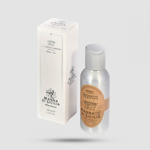 Aftershave Lotion Manna Di Sicilia Saponificio Varesino - Premium post-shave lotion - Aluminium bottle 100ml