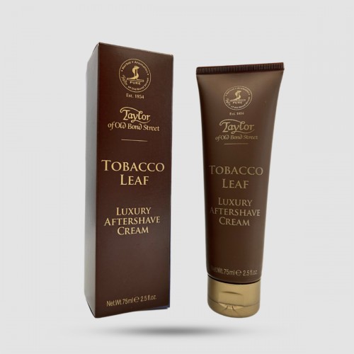 Luxury Aftershave Cream Taylor of Old Bond Street Tobacco Leaf - Κρέμα μετά το ξύρισμα - Alcohol-free φόρμουλα