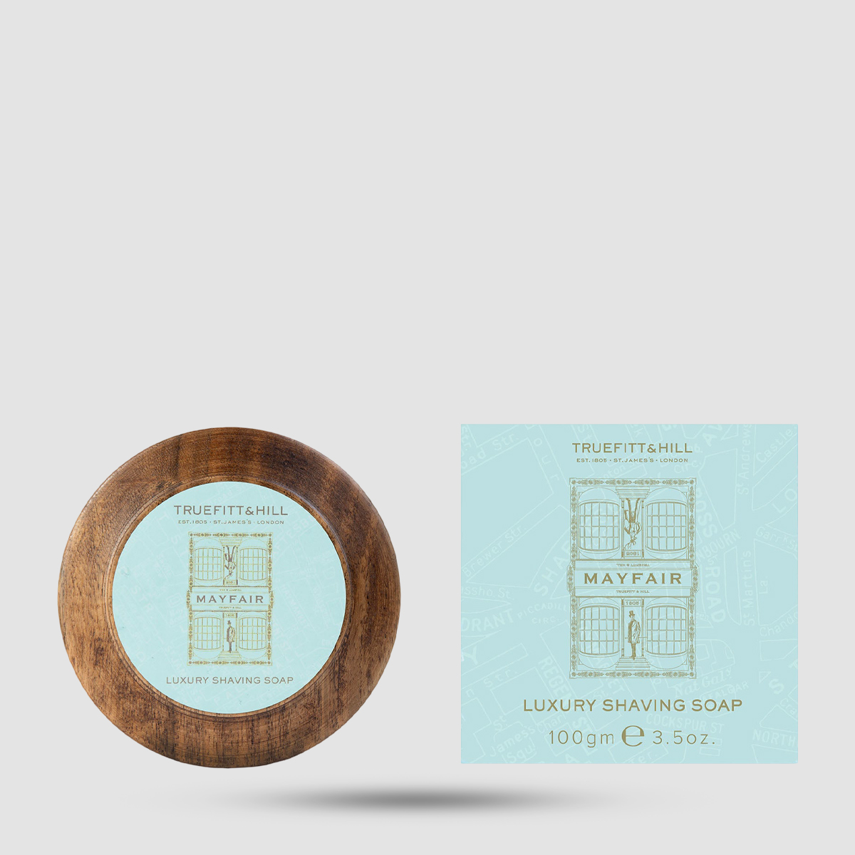 Σαπούνι Ξυρίσματος Mayfair Truefitt And Hill - Ξύλινο Μπολ Acacia - Triple-Milled 100g